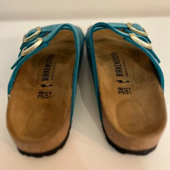 Birkenstock Womens Blue Sandals - Picture 4 of 5